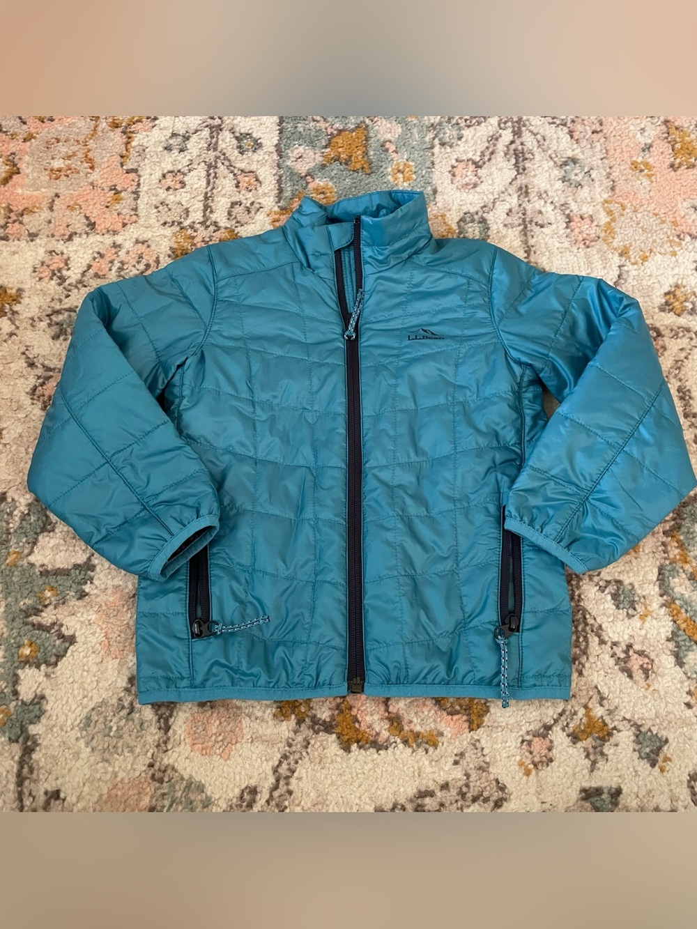 LL Bean Blue Puffer Jacket